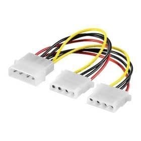 Y-strømfordelingskabler til PC, 15cm