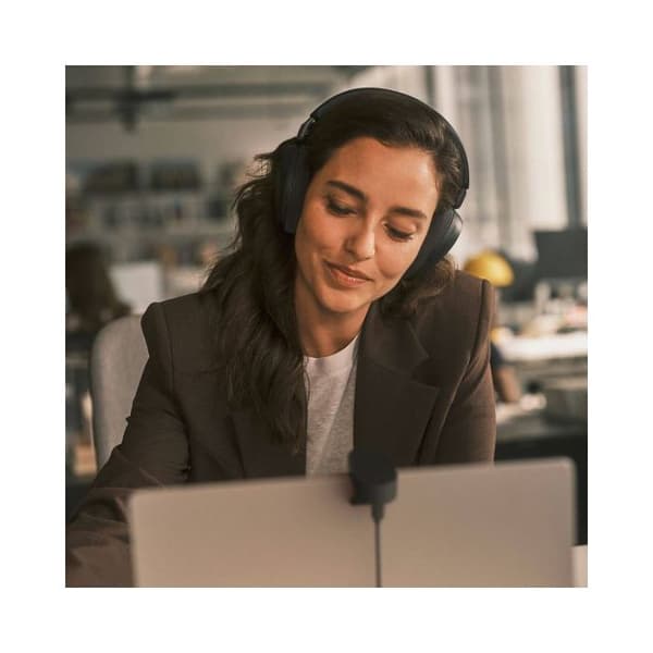 Professionell headset – Jabra Evolve3 85 MS Stereo – USB-C Bluetooth – Svart + Headsetställ