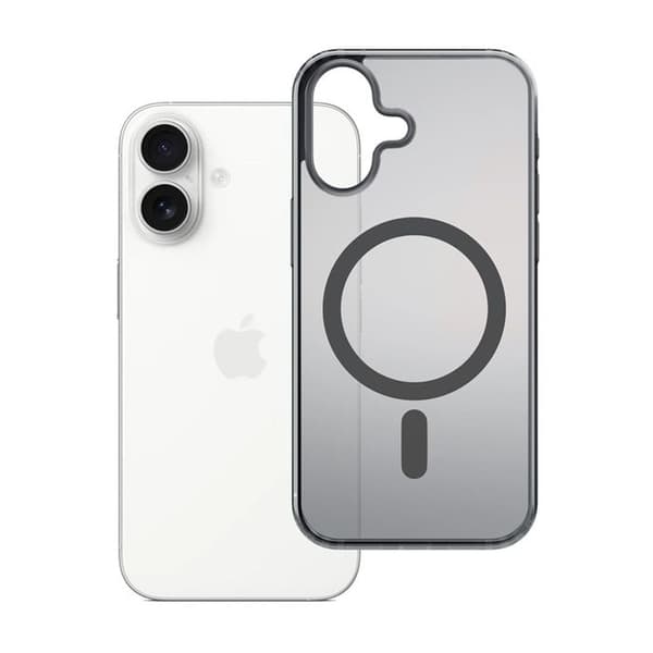 3MK Frosty MagCase til iPhone 17 — Sort, Mat, MagSafe, TPU+PC