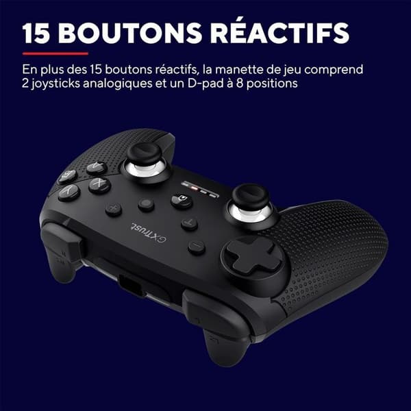 Spilkontroller - TRUST - GXT 542 Muta - Trådløs Bluetooth/2.4GHz - 75% Genanvendte Materialer - Sort