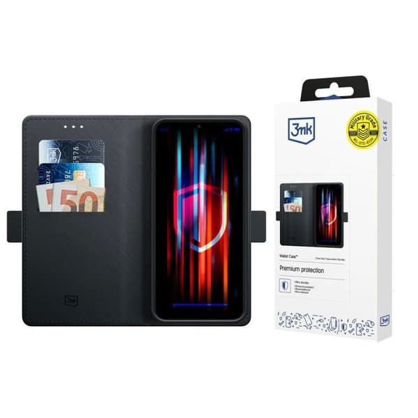 3MK Coque Wallet til Samsung Galaxy S25 Edge - Sort