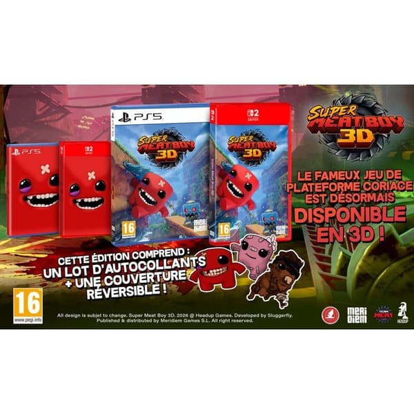 SUPER MEAT BOY 3D – PS5 Spil