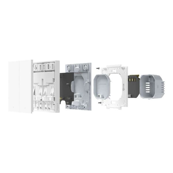 Väggbrytare - AQARA - WS-EUK04 - Vit - ZigBee 3.0 - 2 knappar
