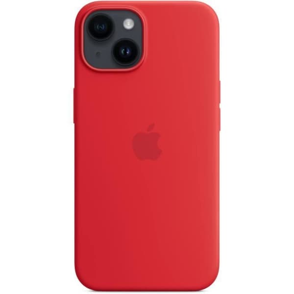 Coque APPLE iPhone 14 silikon Röd