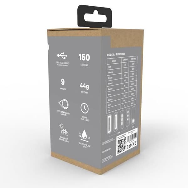 Éclairage Knog Blinder Road R150 - sort - 6,5x6,5x13 cm