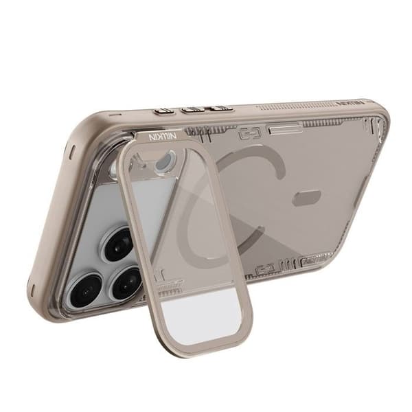 Skal för iPhone 17 Pro Max - TPU+PC, Transparent, Med Stöd