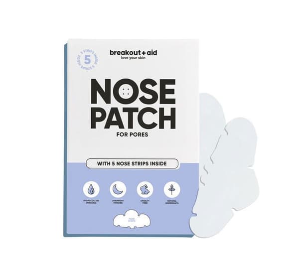 Patchs de Nez - BREAKOUTAID - 5 Patchs - Reducerer Porer - Glat Hud - Hydrocolloid