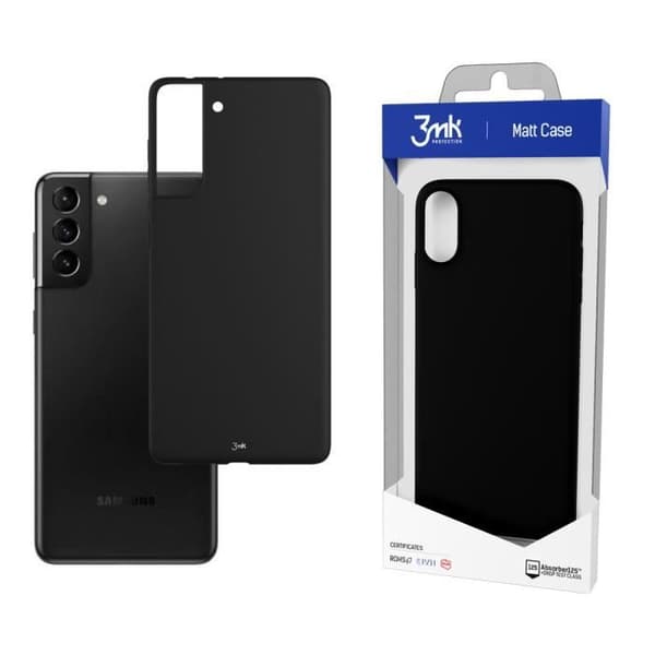 Smartphone cover - 3mk - Samsung Galaxy S21 5G - Sort - Stødresistent - Elegant