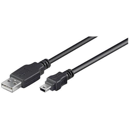 Wentronic USB-kabel 5 stik A til B-Mini 5m (Import Tyskland)