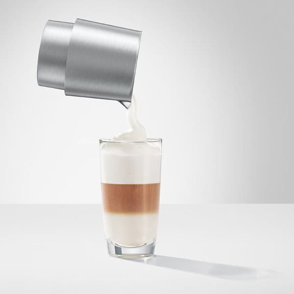 Mælkeskummer - JURA - Varm & Kold - 360 ml - Sort / Rustfrit stål