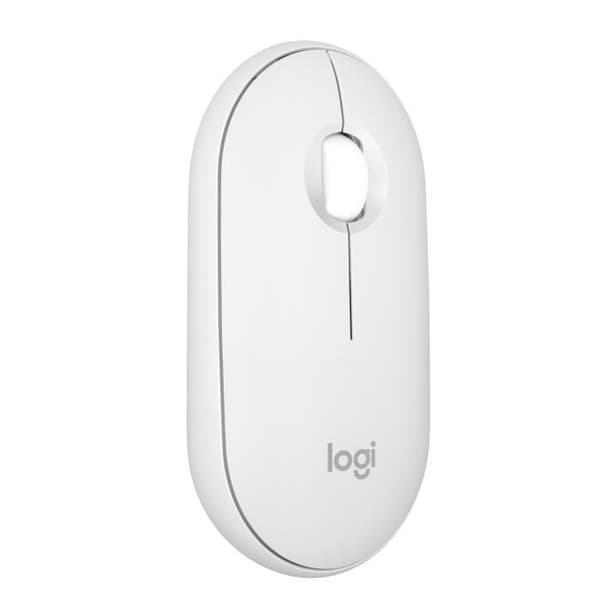 Mus - Trådlös - Logitech - Pebble Mouse 2 M350s - Vit