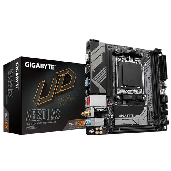 Mini ITX bundkort - Gigabyte - A620I AX - DDR5 - Socket AM5 - 96 GB maksimal hukommelse
