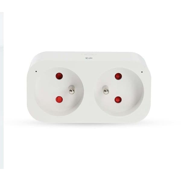 Smart stik - NEDIS - Dobbelt SmartLife - Wattmåler - Timer - 3680W