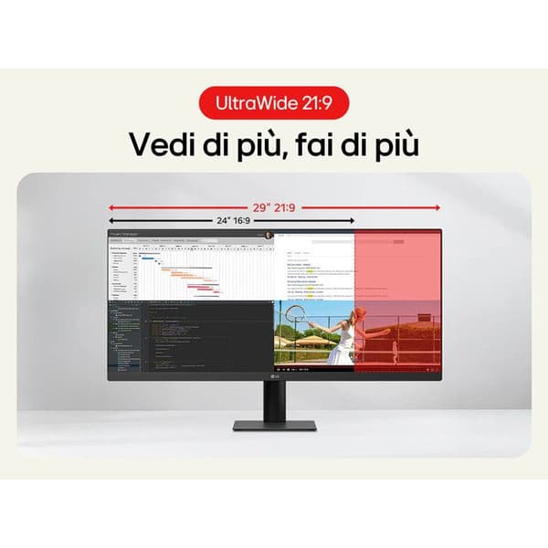 Monitor LG 29U511A-B UltraWide 29" WFHD HDR 100Hz Sort
