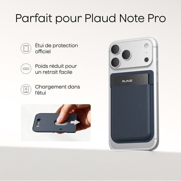 Audio tilbehør Plaud NOTE & NOTE PRO Magnetisk Mørkeblå Etui