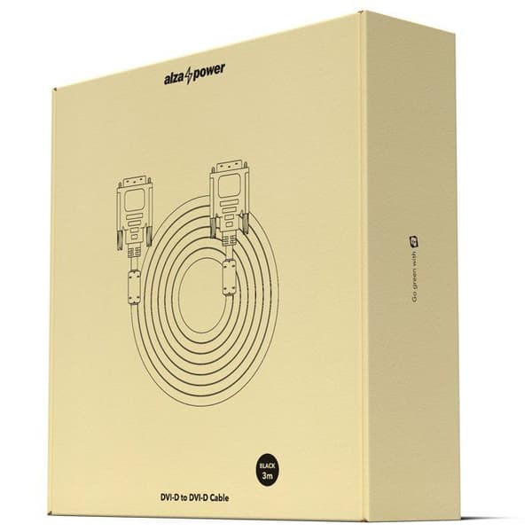 AlzaPower DVI-D Dual Link 3m svart