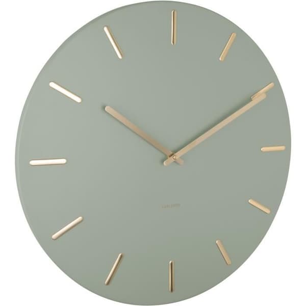 Väggklocka - KARLSSON - Charm - 45 cm - Grön/Guld - Modernt design