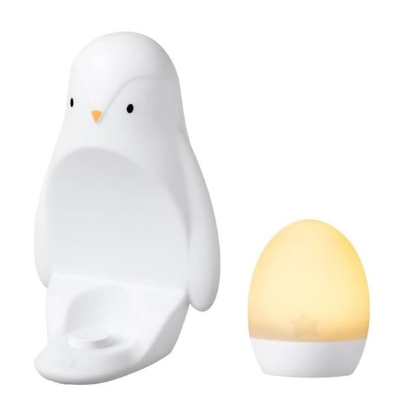TOMMEE TIPPEE Pinguin natlys, 2-i-1, bærbart lysæg, justerbar lysstyrke, USB