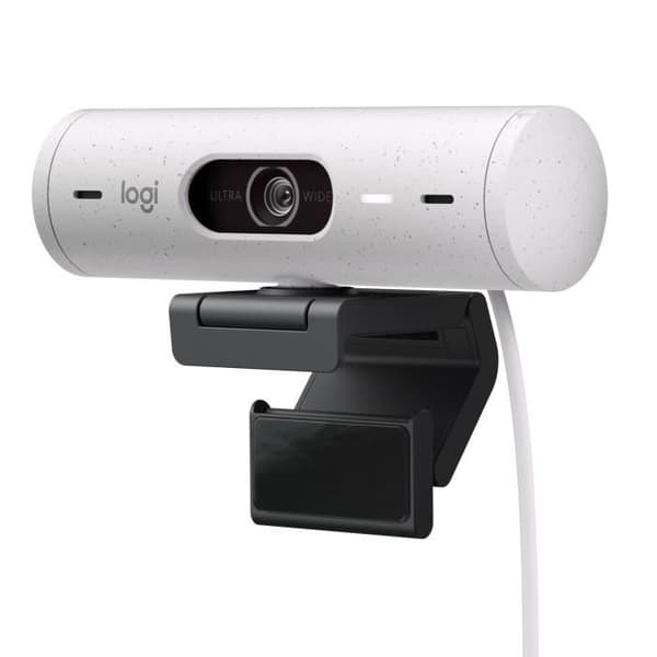 Webcam - Full HD 1080p - Logitech - Brio 500 - Indbygget mikrofon - Hvid