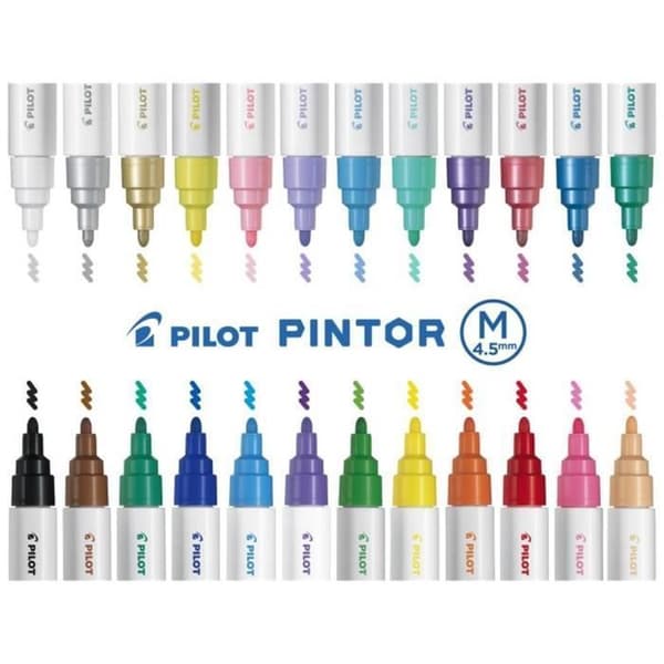 Marker - PILOT - Maler Classic - Blå - Pigmentblæk - Diameter 4,5 mm