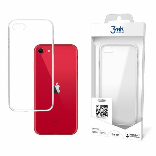 Smartphone cover - 3MK - Armor Case - Transparent - iPhone 7/8/SE 2020/2022 - Blød