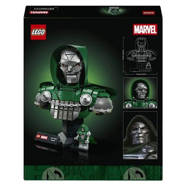 LEGO Marvel 76345 Doktor Doom Bust - Byggsats för Vuxna - Samlarpresent