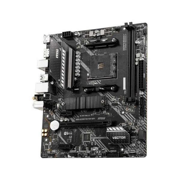 Moderkort - MSI - MAG A520M VECTOR WIFI - Socket AM4 - Wi-Fi - Micro ATX