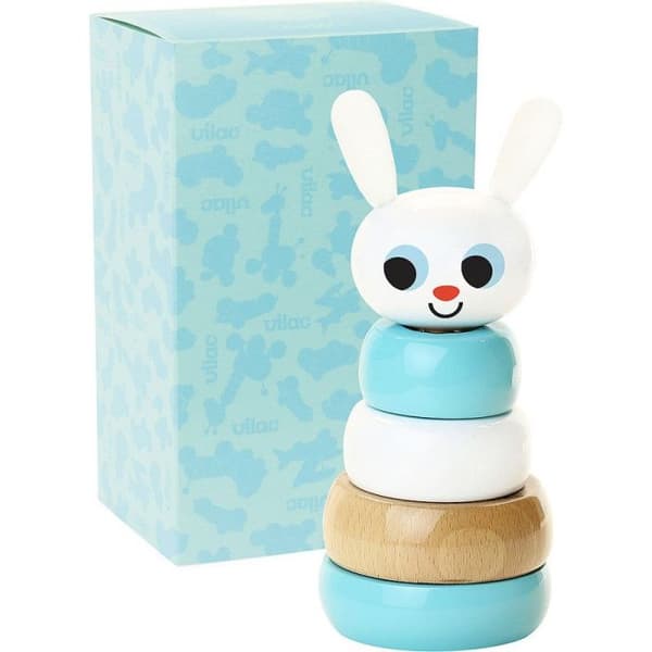 Legetøj - Staplerabbit - H 17 cm - Blå - Designet af Ingela P. Arrhenius