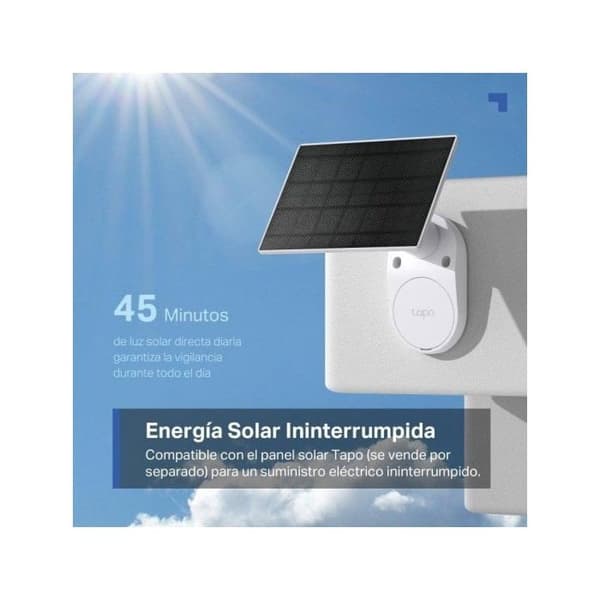 TP-Link KIT TC82 Solcellsdriven säkerhetskamera - Nattvision - Utomhus - Vit