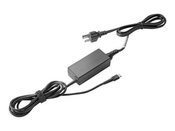 Strømforsyning - HP - 45W - USB-C - Bærbar computer - Hvid