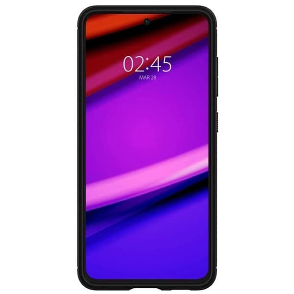 Coque - SPIGEN - Rugged Armor - Sort - Skridsikker - Fleksibel silikone