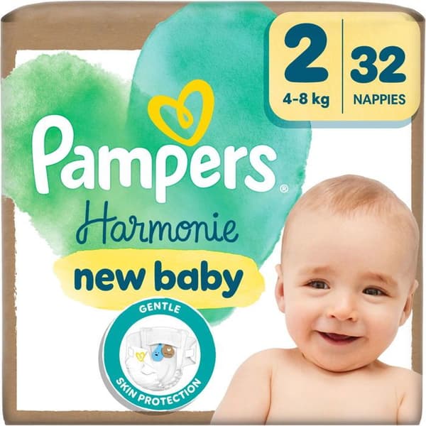 PAMPERS Harmony blöjor ark. 2 (32 st)