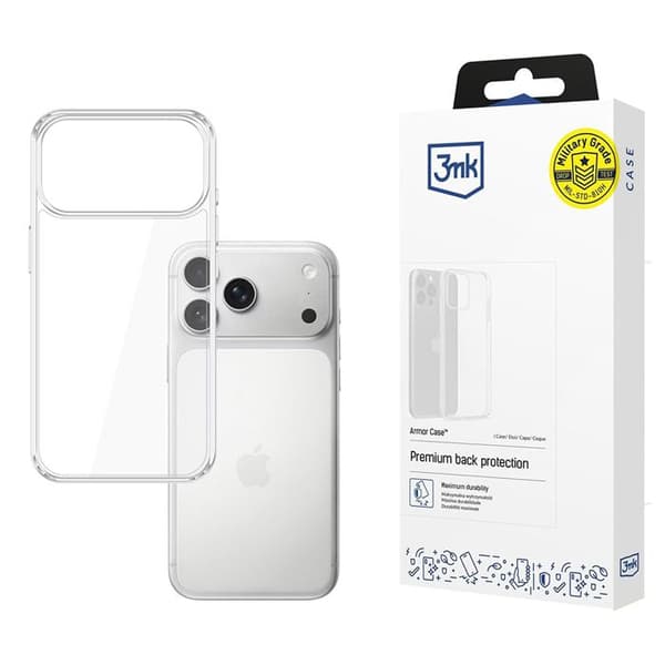 3mk Armor Case til iPhone 17 Pro - Transparent