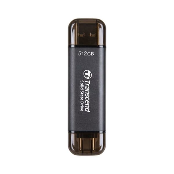 Transcend ESD310C 512 GB eksternt Solid State Drive Sort