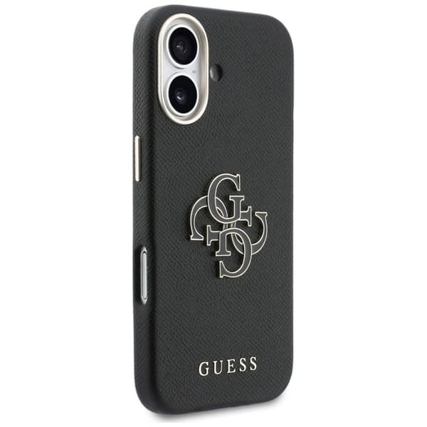 Guess Hardcase Resin Logo Cover til iPhone 17 - Sort