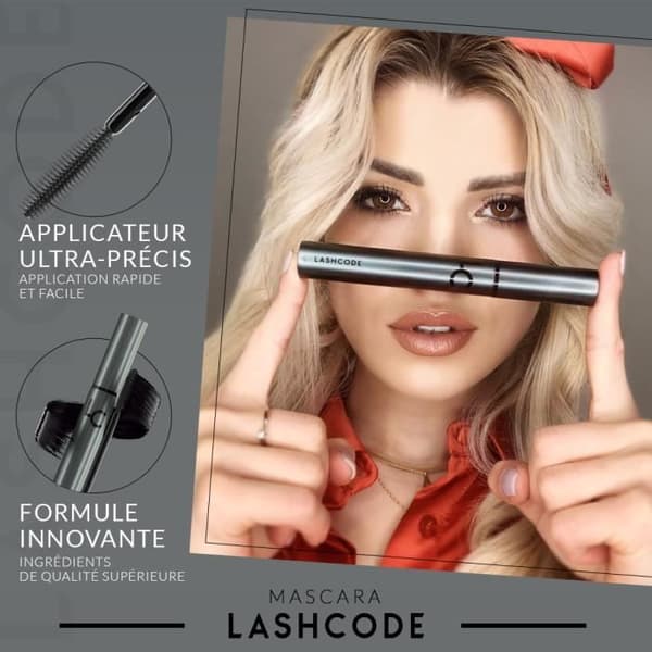 Mascara - Lashcode - 10ml - Forlængende - Tykner - Ultra-sort