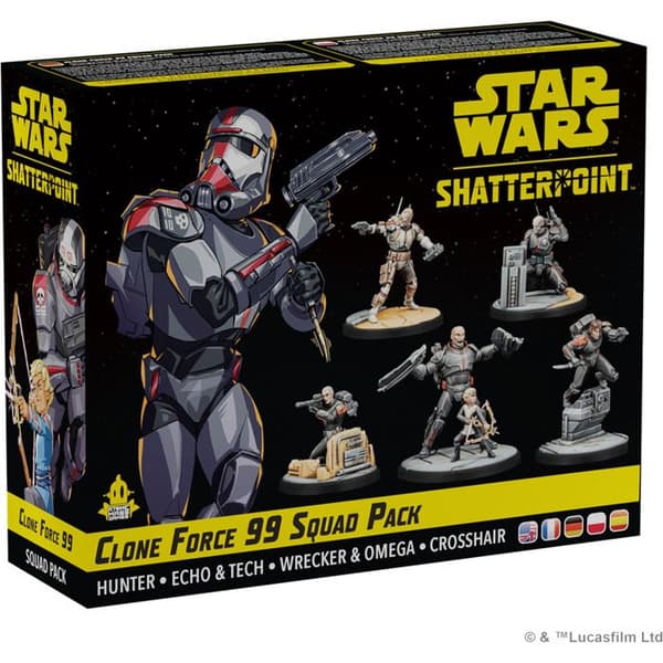 Figur - Atomic Mass Games - Star Wars - Clone Force 99 - 5 figurer - Strategispil