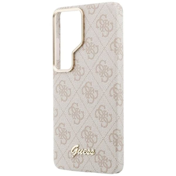 Coque Guess 4G Script MagSafe til Samsung Galaxy S26 Ultra - Pink