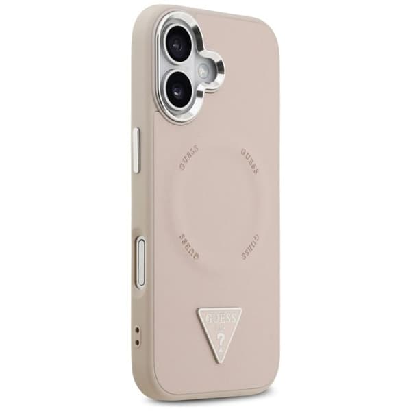 Coque Guess Hardcase Triangle Logo MagSafe til iPhone 17 - Pink