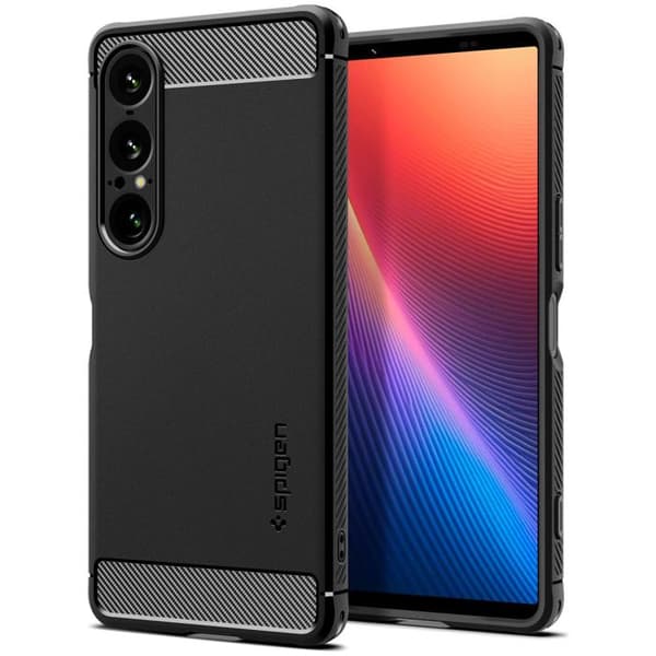 Spigen Rugged Armor Cover til Sony Xperia 1 VII - Mat Sort