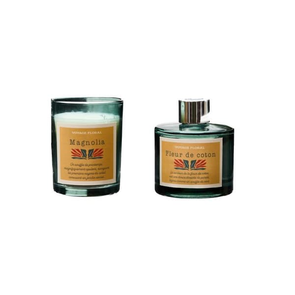 Duftlys og Diffuser - HOME DECO FACTORY - Blomst - Elegant - Floral - Grøn
