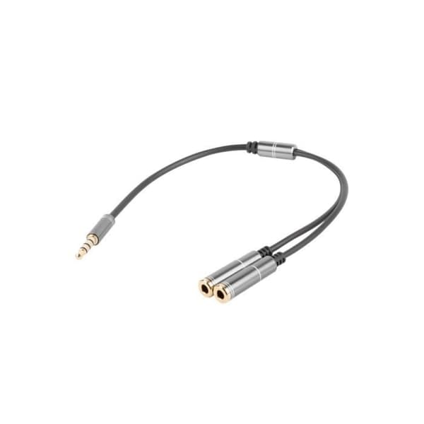 Jack-forlænger 3,5 mm - GENESIS - Jack-forlænger - Sort - Tilslutning - 2 Hun