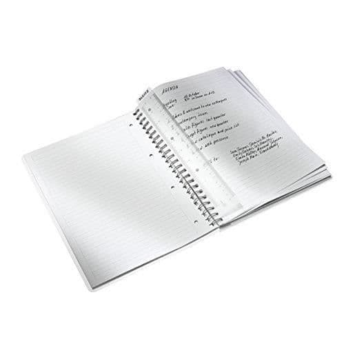 Notesbog - LEITZ - A4 - 80 sider - Ruled - Metallic blå - Dobbelt spiral