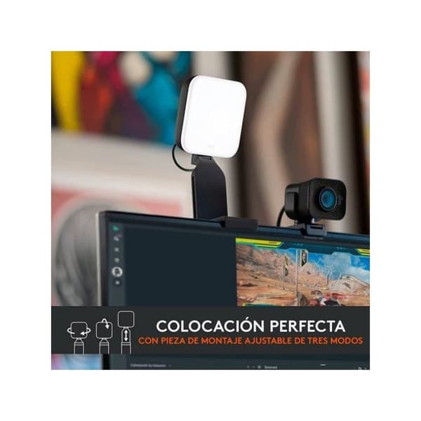 Logitech Litra Glow LED-pære - 250 lm - 2700 K