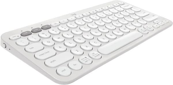Clavier - Logitech - Pebble Keys 2 K380s - QWERTY US - Bluetooth - Hvid