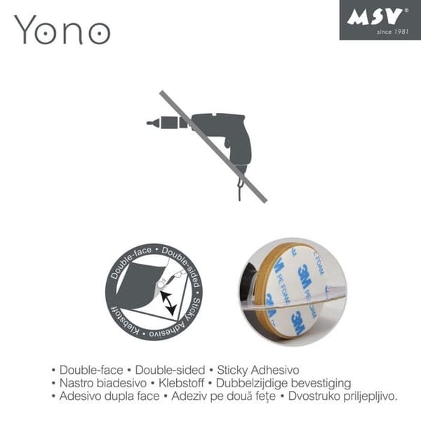 Hæklet vægkunst YONO Bambou & Mat Sort MSV