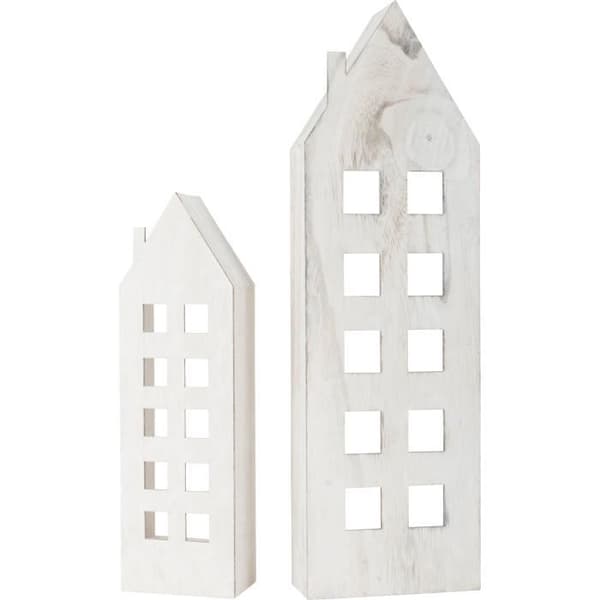 Oplyst hus