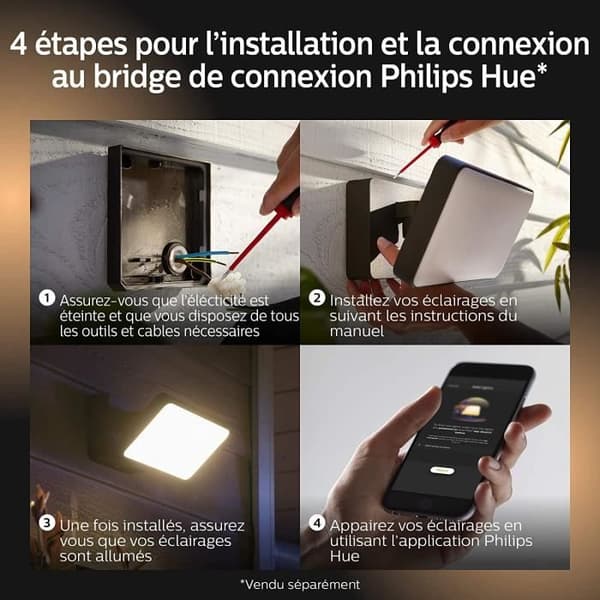 Philips Hue White WELCOME Projektør - Sort
