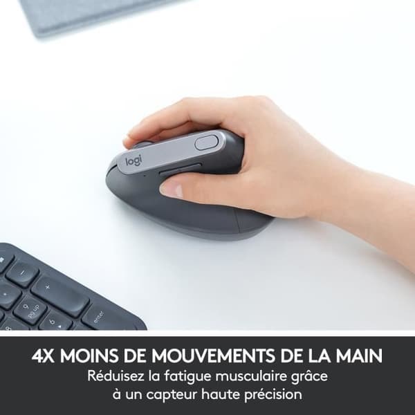 Mus - Trådløs - Logitech - MX Vertikal - Grå