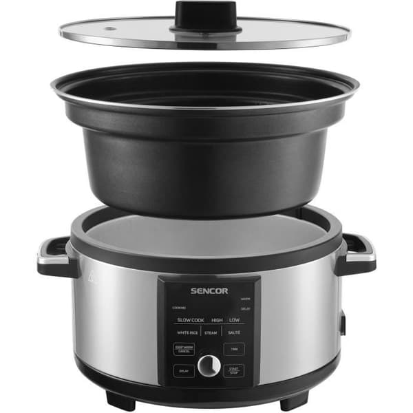 Mijoteuse - SENCOR - SPR 5520SS - 5,5 L - Grå / Sort
